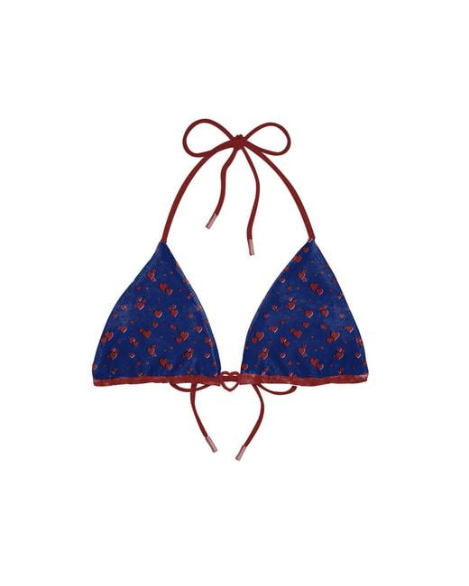 Blackbough Swim Blue Zoey Triangle Top Heartache Pointelle