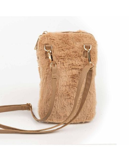 Sidney Byron Natural The Heather Winter Cellphone Crossbody