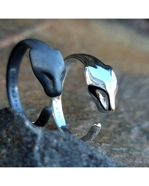 Freya & Thor of Sweden Black Lynx Ring for men