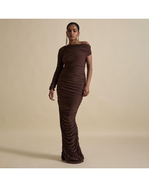 Celestine & Mae Brown Lanaria Maxi Dress