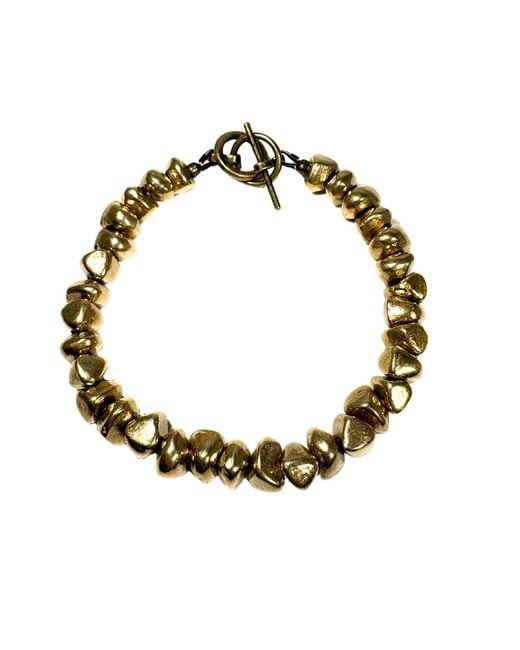 Rachel Nathan Metallic Spice: Brass Stones Bracelet