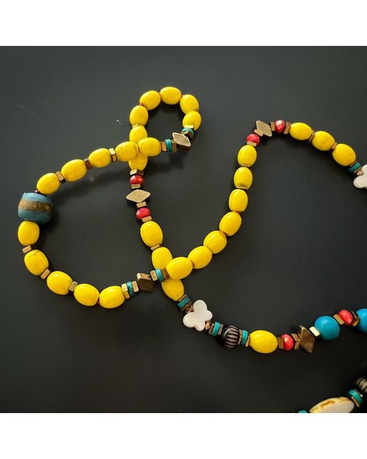 Ebru Jewelry Yellow Carpe Diem Necklace