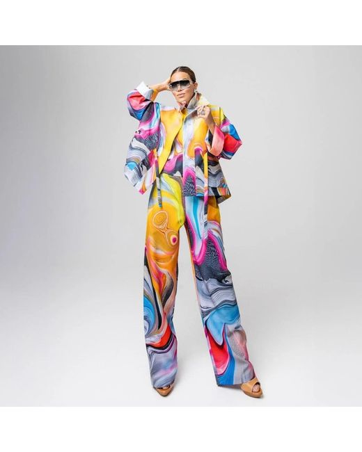 Maxjenny Multicolor Square Boxy Jacket