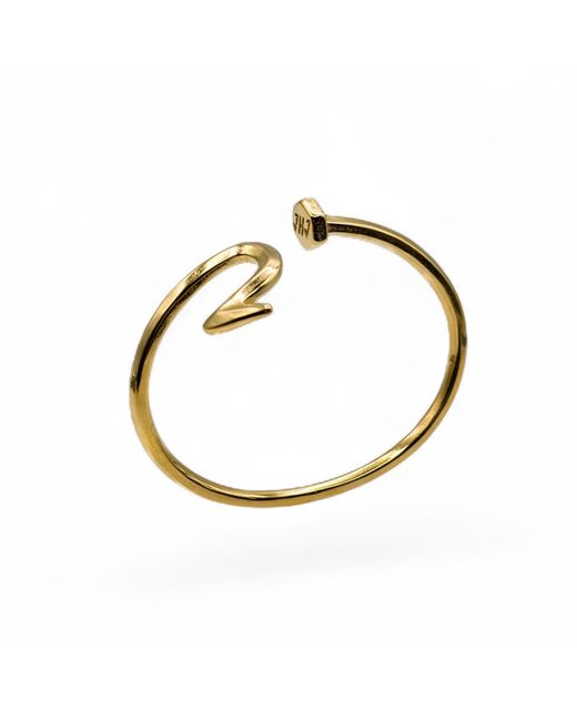 Jagged Halo Jewelry Yellow Nailed It Nail Cuff Bangle