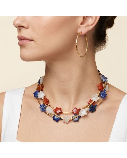 Jaredjamin Red Liberty Gemstone Necklace