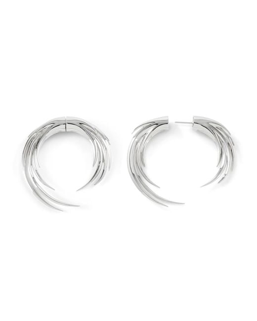 Kasun Metallic Flames Of Pyre Hoop Earrings