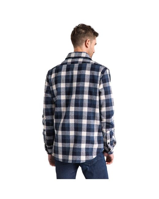 Vustra Blue Frost Shacket for men