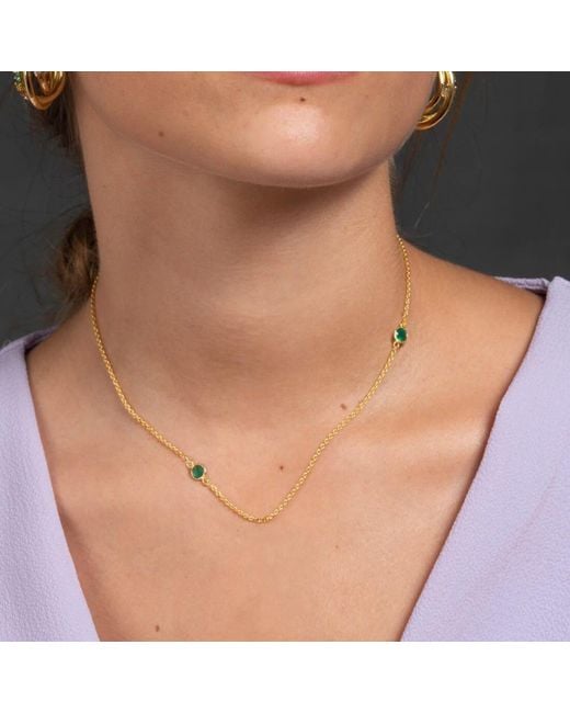 Lavani Jewels Multicolor Taurus Goldplated Birthstone Chain