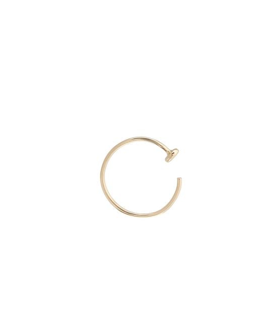 Zohreh Metallic Nose Ring 9K