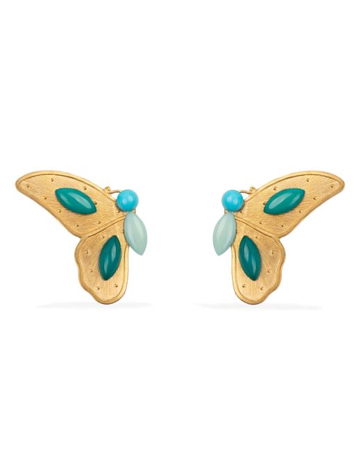 Pats Jewelry Blue Butterfly Earring