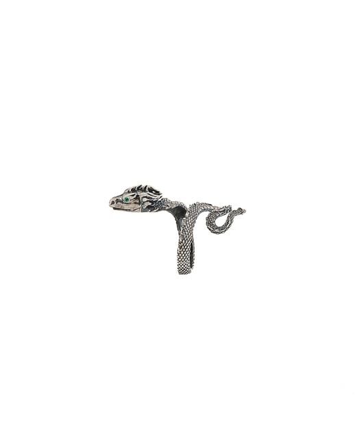 Ebru Jewelry Metallic Sterling Rebirth Snake Ring