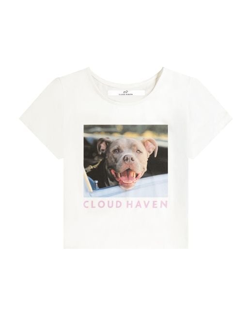 Cloud Haven White Signature Freedom Ride Tee
