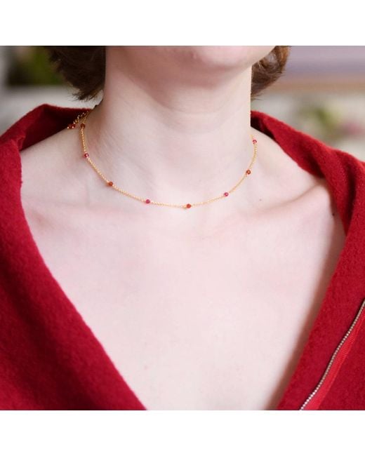 GEM BAZAAR Pink Sun Kissed Chain