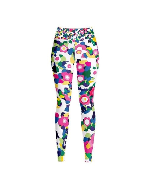 Jessie Zhao New York Blue High Waist Yoga Leggings
