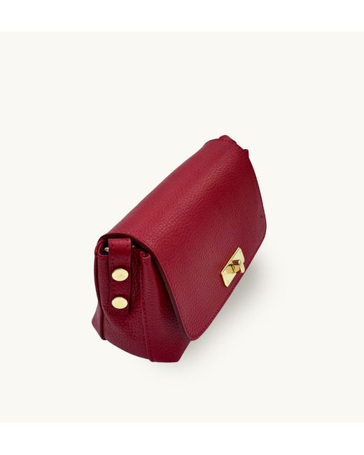 Apatchy London Red The Maisie Mini Leather Bag