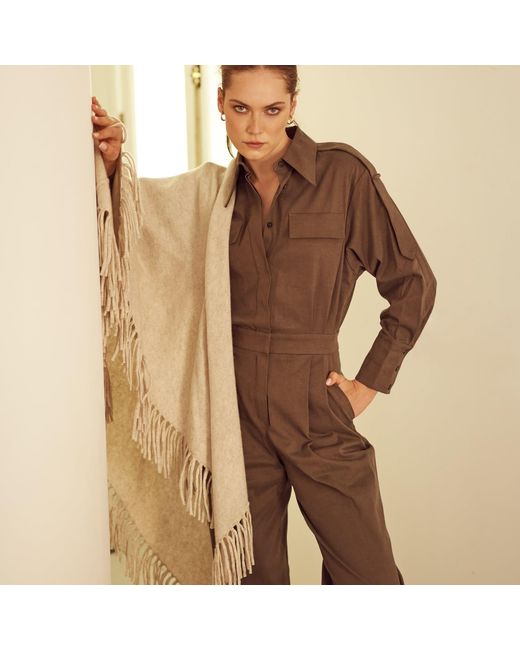 Bel Cashmere Natural Neutrals Sienna Cashmere Shawl