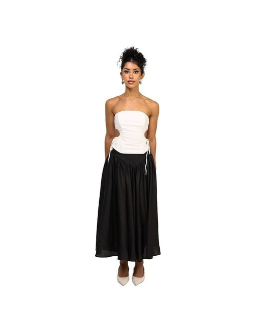 28Natelier White Sculpted Top