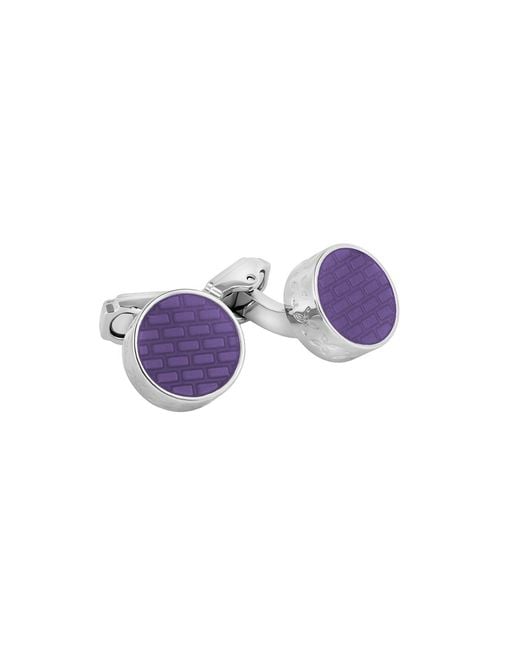 Tateossian Purple Thompson Brick Cufflinks for men