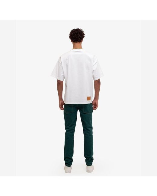 PLACE OF ELMS Green Quartz Denim Pants for men