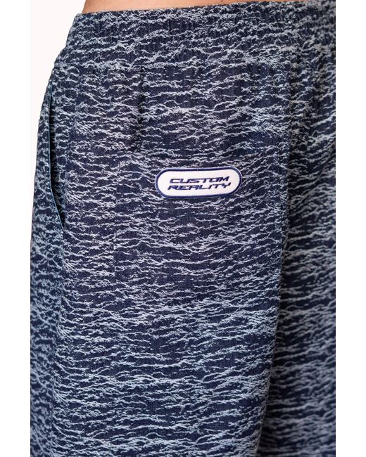 mysimplicated Blue Storm Waves Denim Shorts