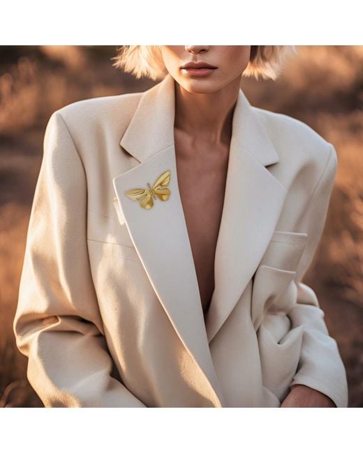 Ellie Vail Jewelry Metallic Florence Butterfly Brooch