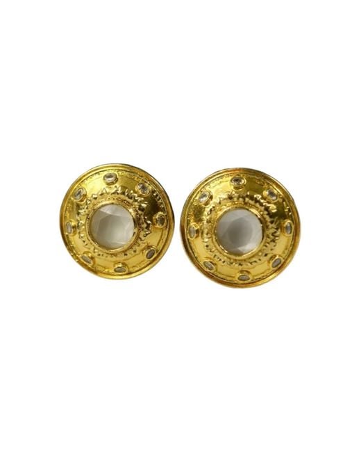 La Pluie Jewellery Yellow Helia Earrings