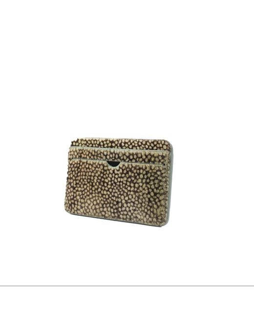 godi. Green Hair-On Hide Leather Cardholder – Slim Cowhide Wallet