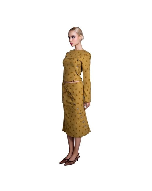 28Natelier Yellow The Polka Dot Jacket