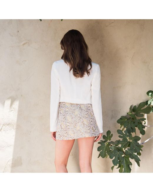 Misha Vaidya White Elisa Jacket