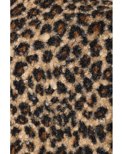 Louche Black Apple Animal Teddy Faux Fur Collar Jacket