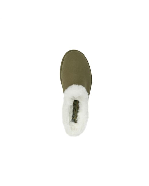 The New Orchard Green Classic Vegan Slippers Khaki