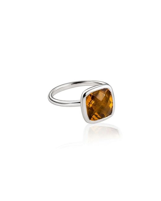 The Jewellery Store London Metallic Desert Sunset Quartz Ring