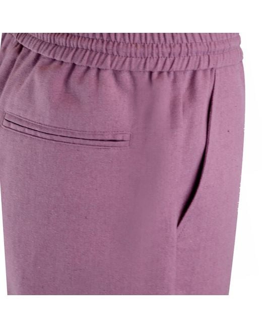DAVID WEJ Purple Kingston Linen Blend Short for men