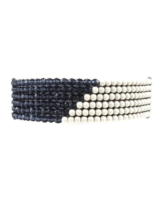 Fairchild Baldwin Blue Masai Choker Necklace
