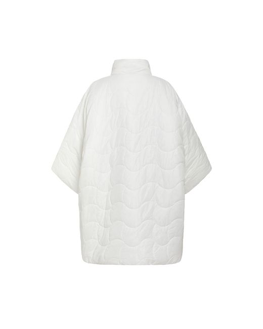 Niran White Mofu Padded Coat