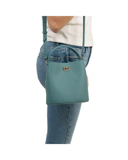 Hamel Atelier Blue Riva Leather Crossbody Bag