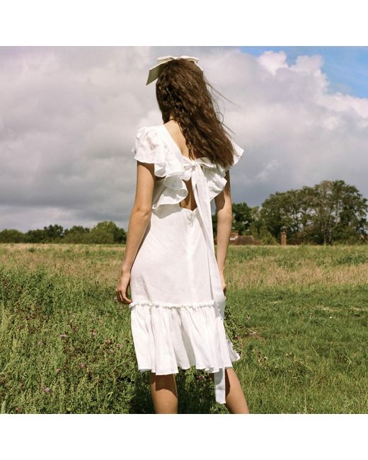 Lisa The Label White La La Lady Peggy Lipton Short Dress