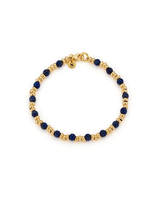 Nellou Jewellery Metallic Gem Bracelet September Birthstone Lapis Plated Sterling