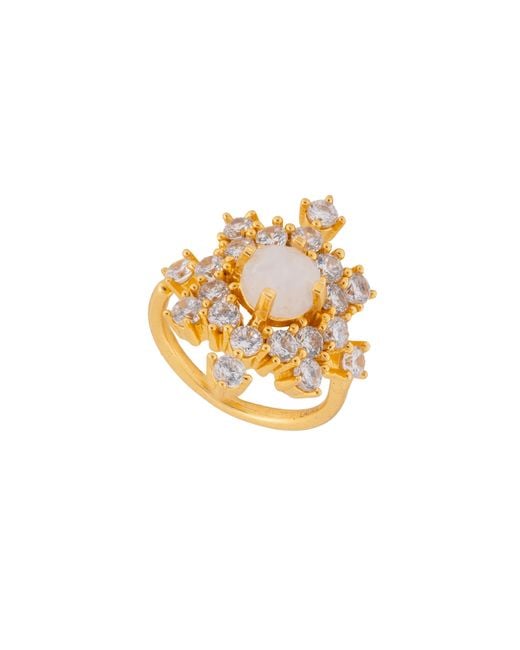 Lavani Jewels Metallic Altaira Moonstone Ring