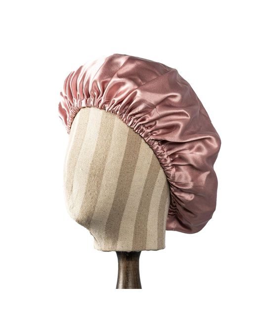 Soft Strokes Silk Natural Pure Mulberry Silk Dusty Rose Hair Bonnet