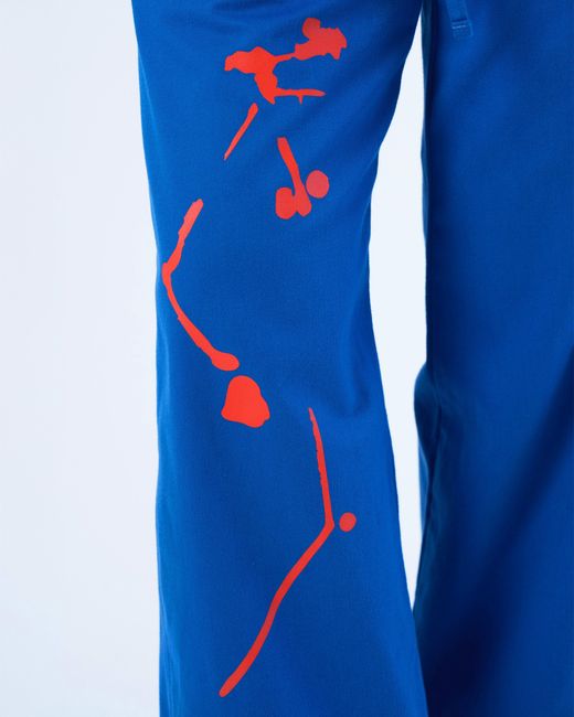 Lilia Munn Blue Organic Cotton Trouser –