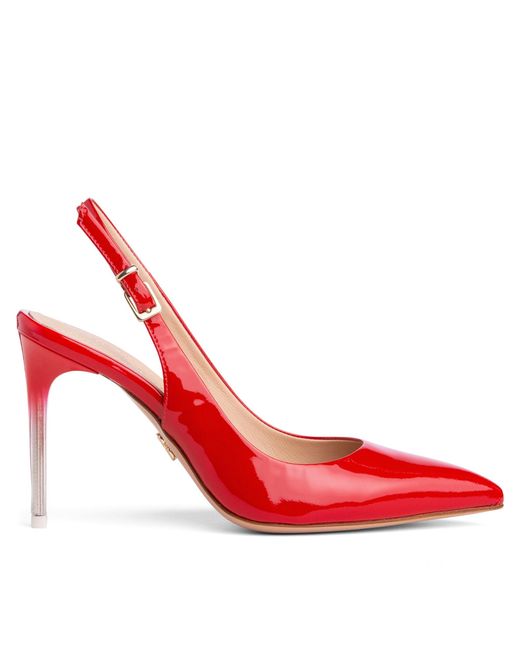Beautiisoles by Robyn Shreiber Made in Italy Red Marjorie Patent Leather Sexy Pump Comfortable Valentine Evening Sexy Stiletto Heel Sandal