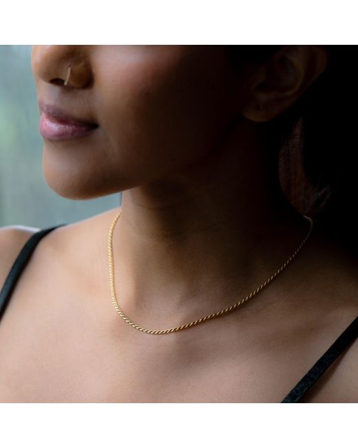 Inari Jewellery Metallic French Braid-Filled Necklace