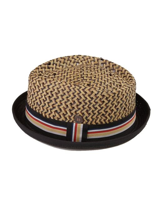 Dasmarca Hats Brown Dasmarca Max Summer Diamond Crown Lightweight Breathable Straw Porkpie Hat for men