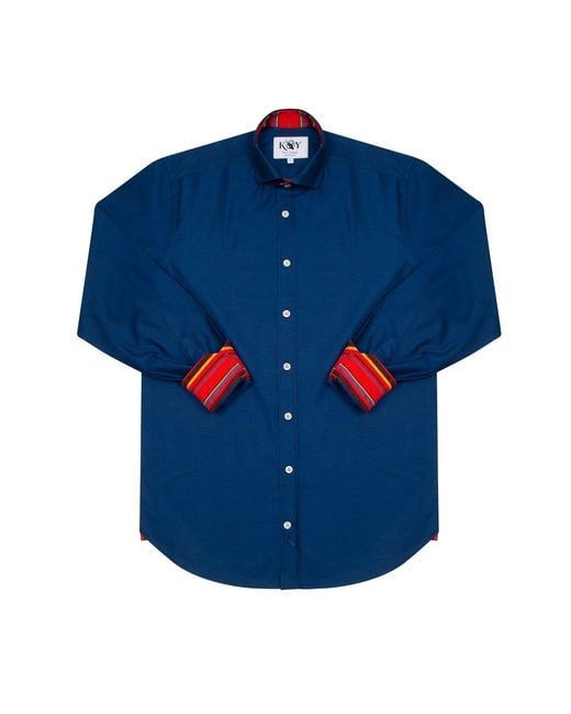 Koy Clothing Blue Mara Oxford Shirt for men