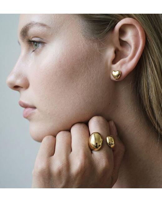 Uchi and Soto Metallic Kin Statement Open Ring