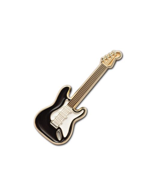 Make Heads Turn Metallic Enamel Pin Electric Guitar