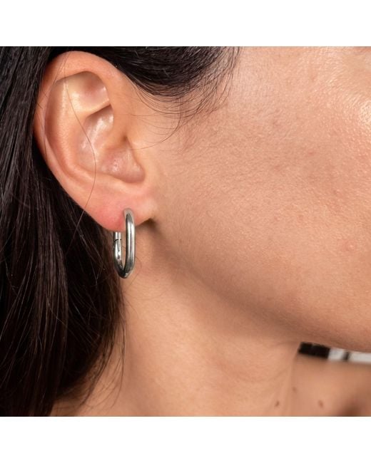 Harfi White Convertible Paperclip Drop Earrings