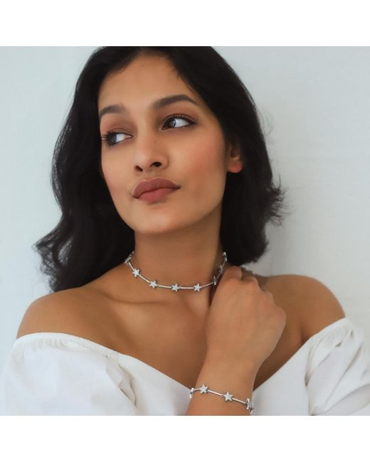Luna Charles Metallic Margot Sparkling Star Choker