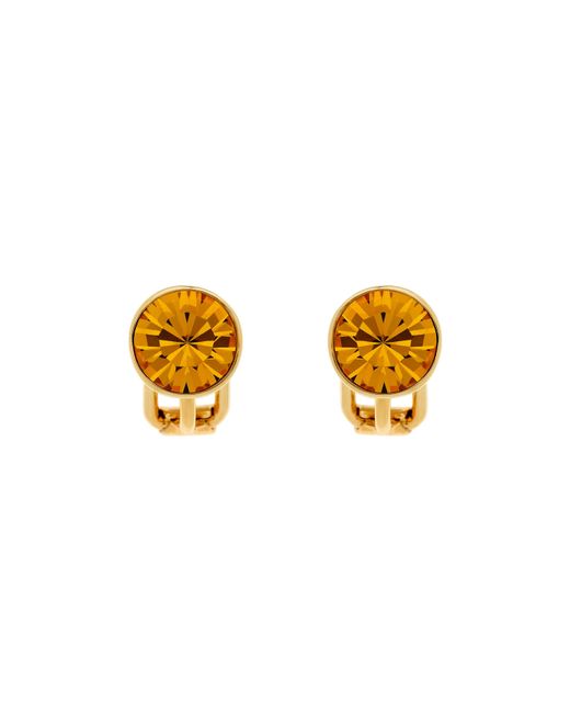 Emma Holland Jewellery Metallic Topaz Crystal Stud Clip Earrings